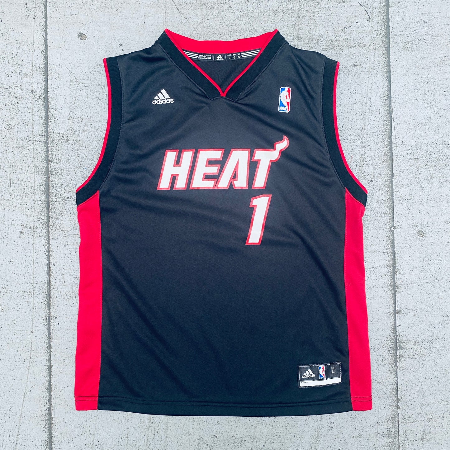 Miami Heat: Chris Bosh 2011/12 Black Adidas Jersey (XS)