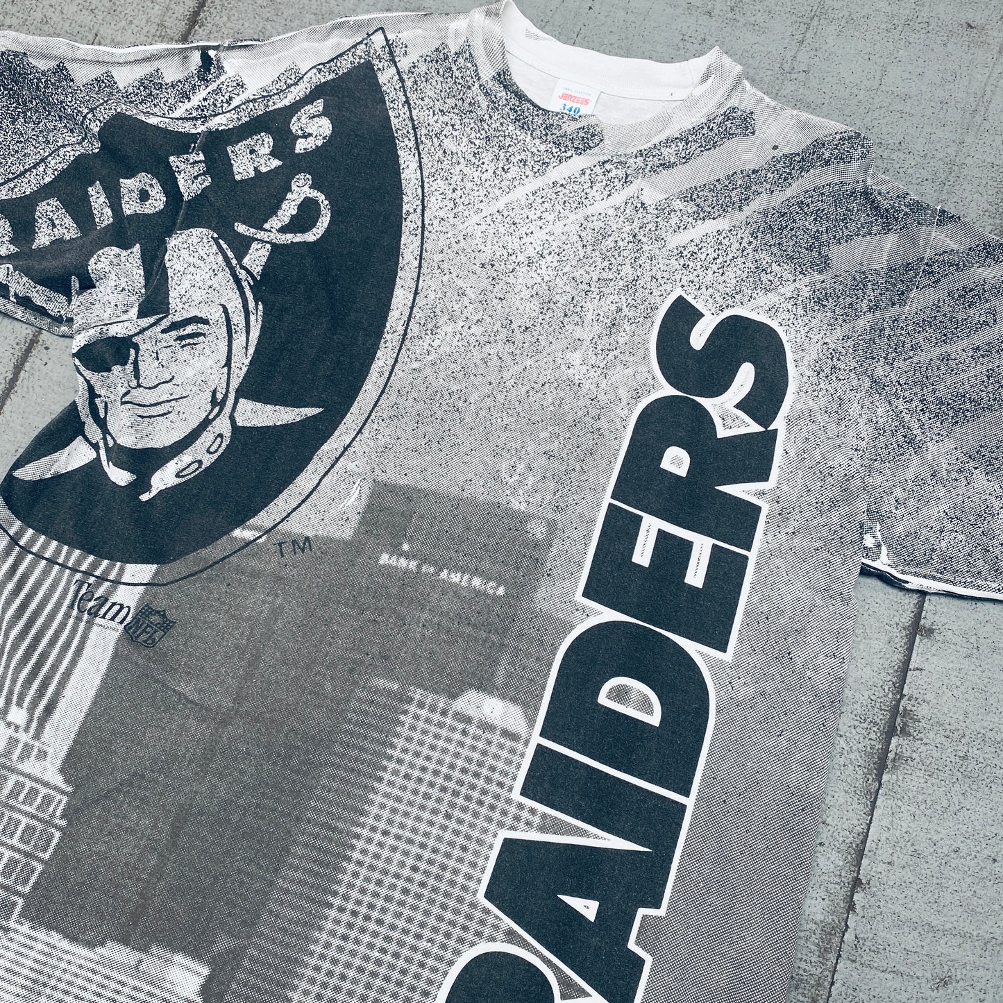 Los Angeles Raiders: 1993 All Over Print Tee (M/L)