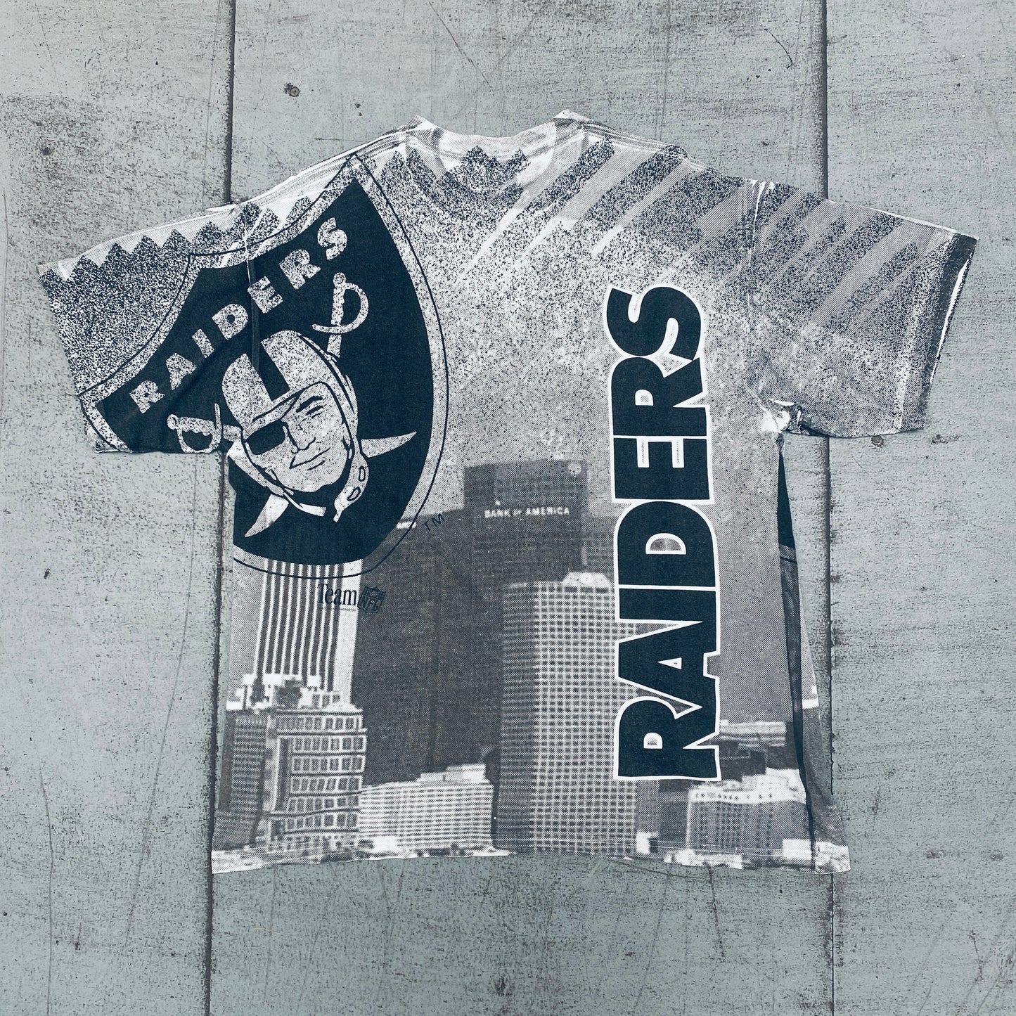 Los Angeles Raiders: 1993 All Over Print Tee (M/L)