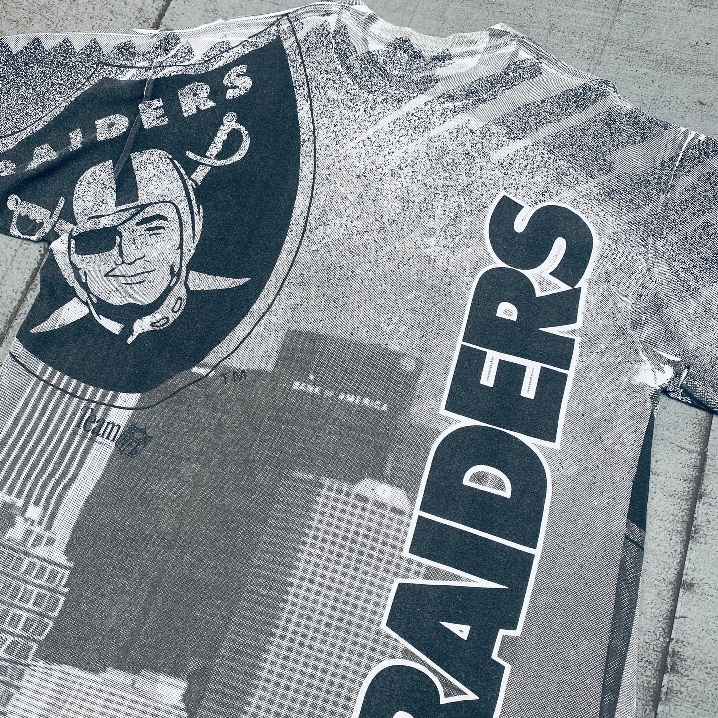 Los Angeles Raiders: 1993 All Over Print Tee (M/L)