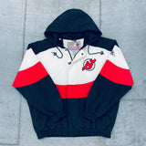 Apex One New Jersey Devils Jersey Style Windbreaker Jacket– VNTG Shop