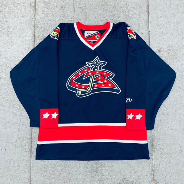 90s Columbus Blue Jackets Pro Player NHL Hockey Jersey. 