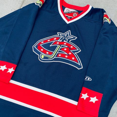 Columbus Blue Jackets Pro Player Authentic Vintage Jersey Size -  Norway