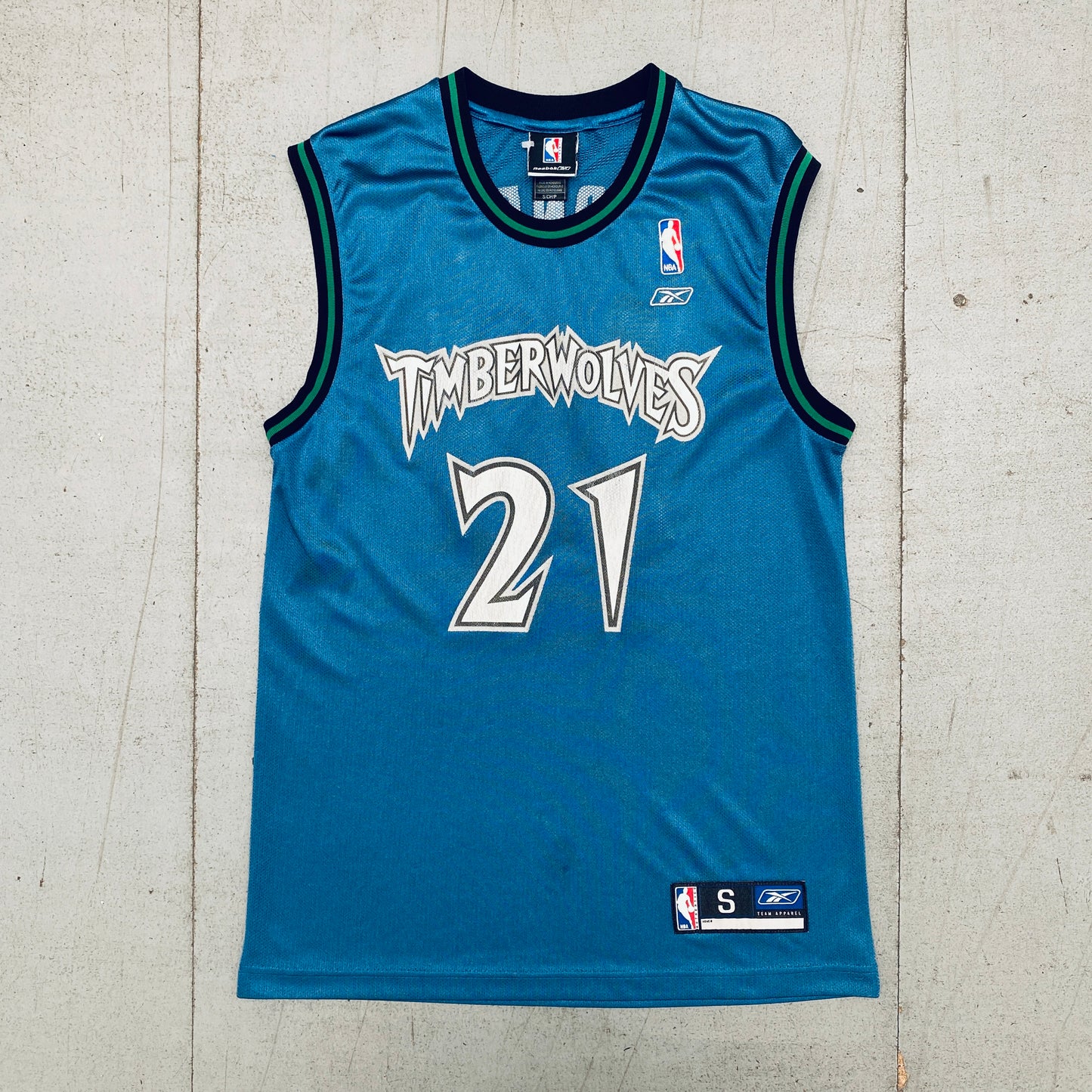 Minnesota Timberwolves: Kevin Garnett 2003/04 Blue Reebok Jersey (S)