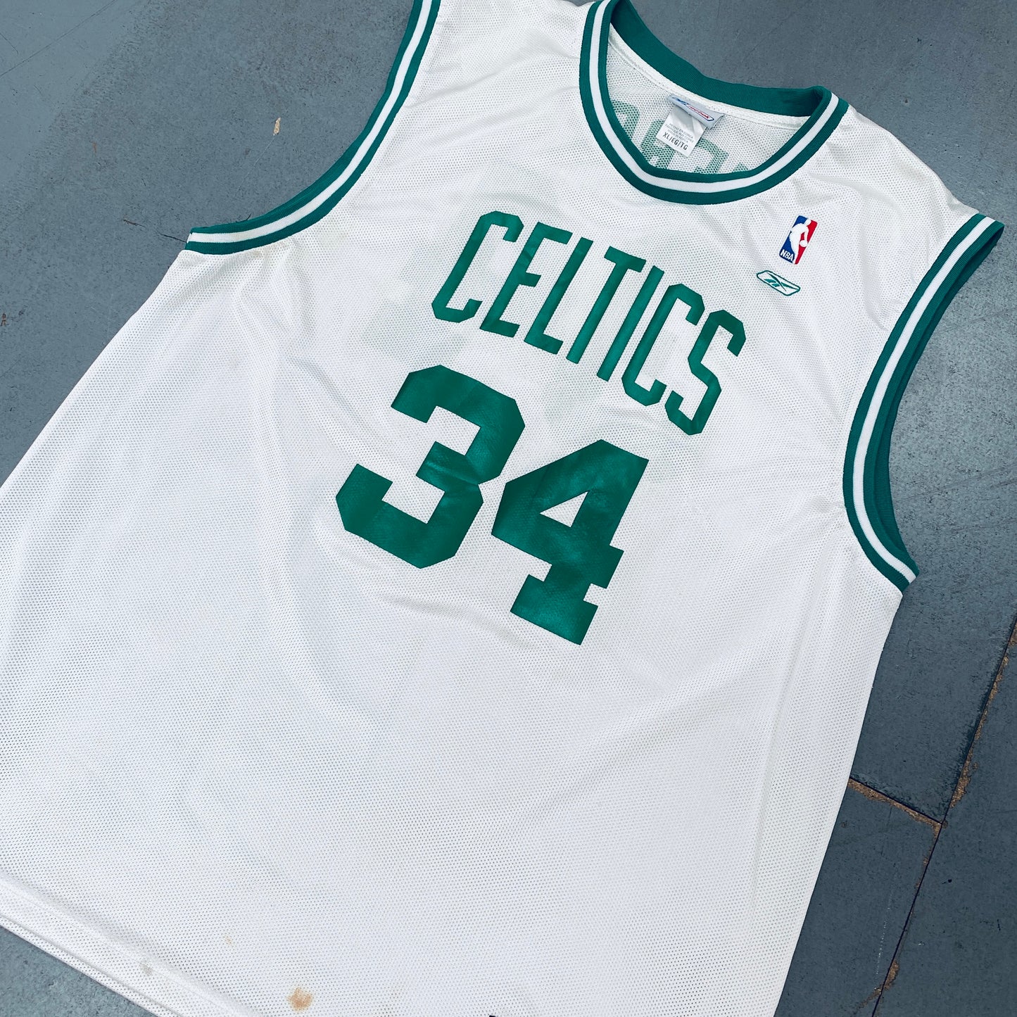 Boston Celtics: Paul Pierce 2004/05 White Reebok Jersey (XL)