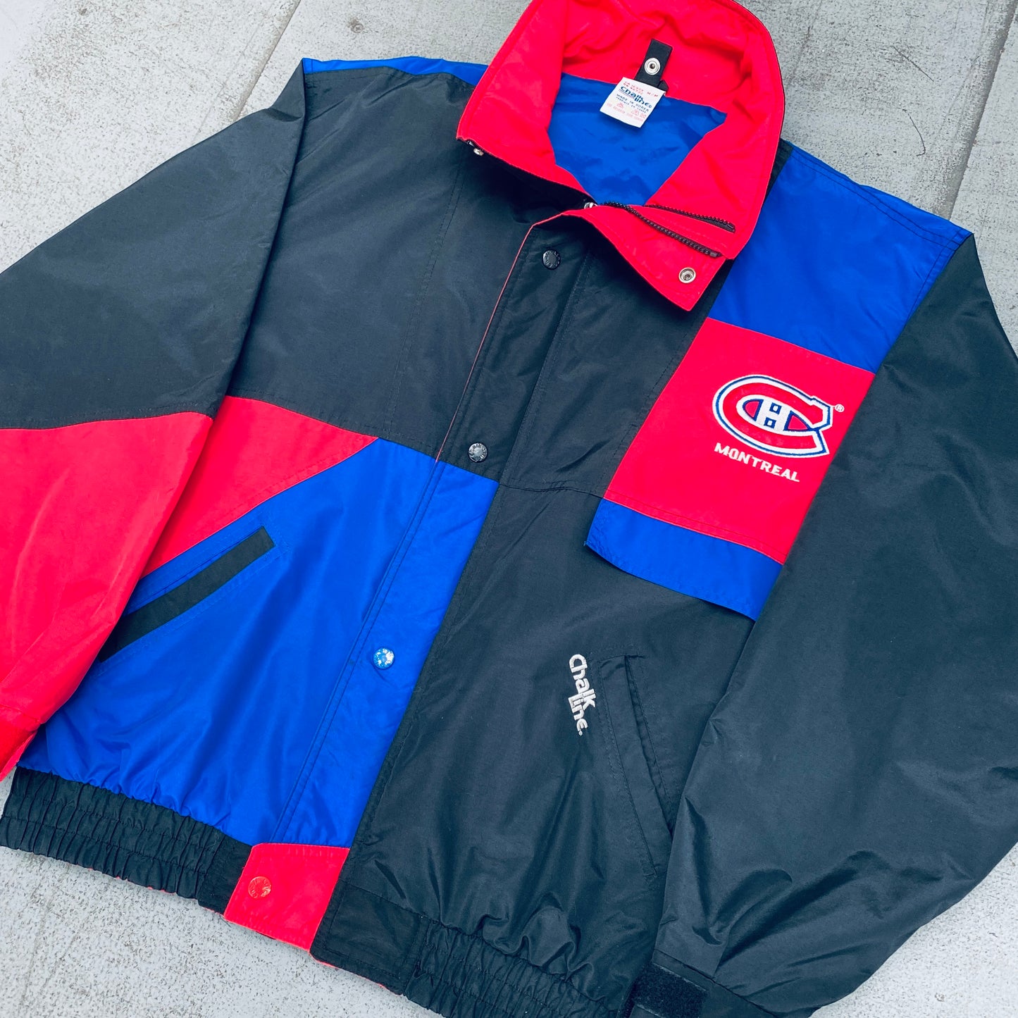 Montreal Canadiens: 1990's Chalk Line Fullzip Windbreaker (M)