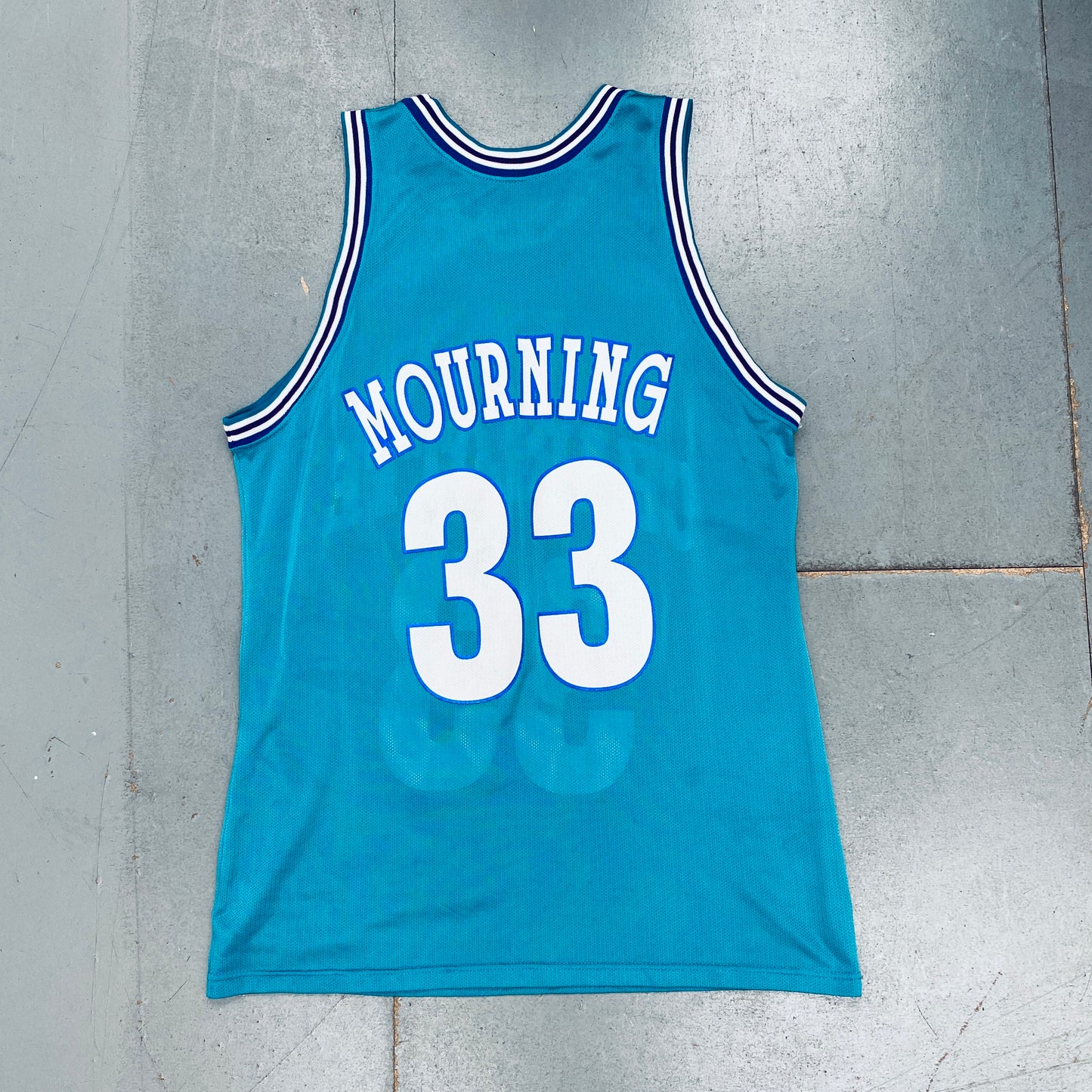 Charlotte Hornets: Alonzo Mourning 1994/95 Teal Champion Jersey (M)