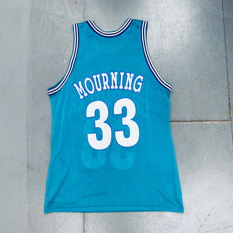Alonzo Mourning Vintage 90's Charlotte Hornets Champion Made in