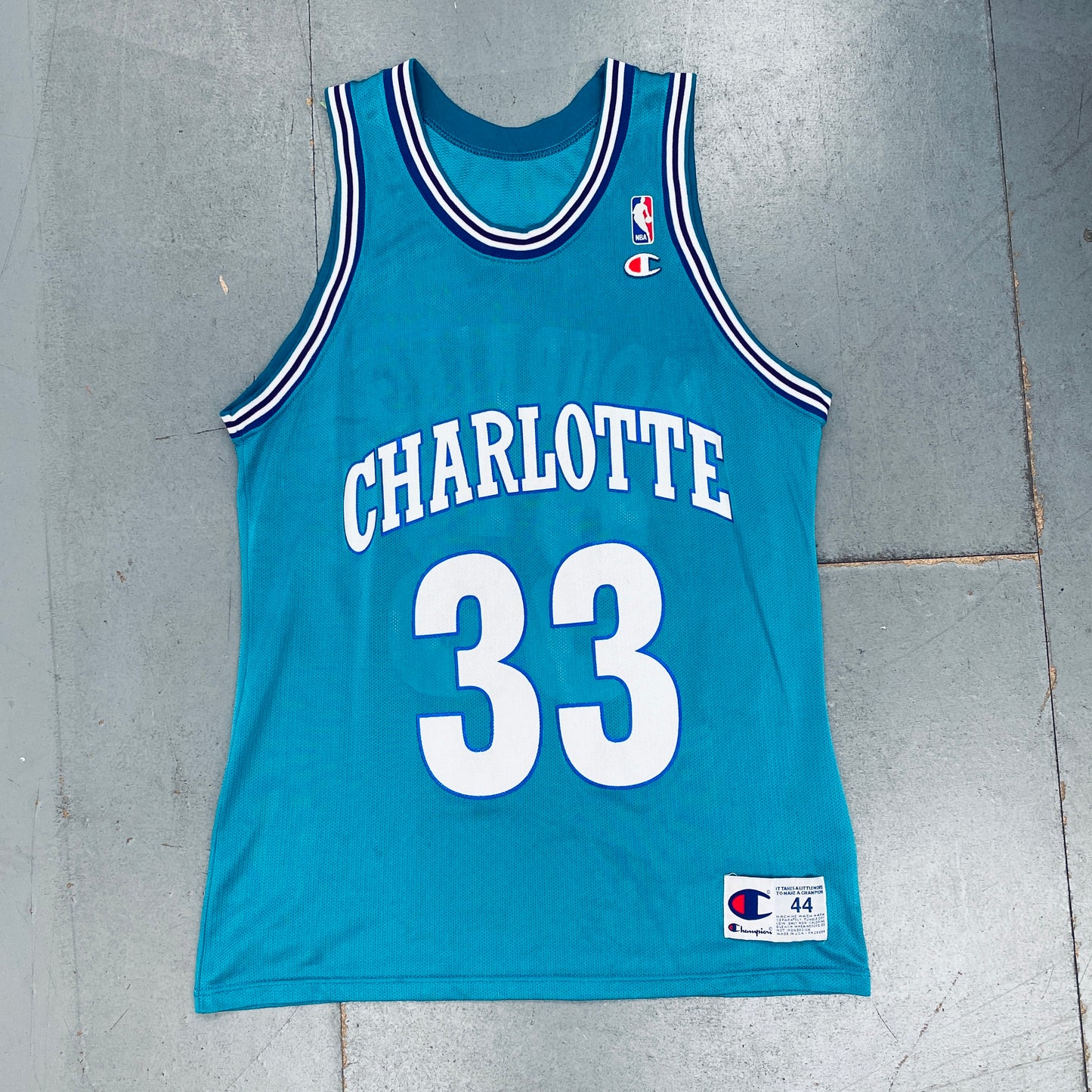 Charlotte Hornets: Alonzo Mourning 1994/95 Teal Champion Jersey (M)