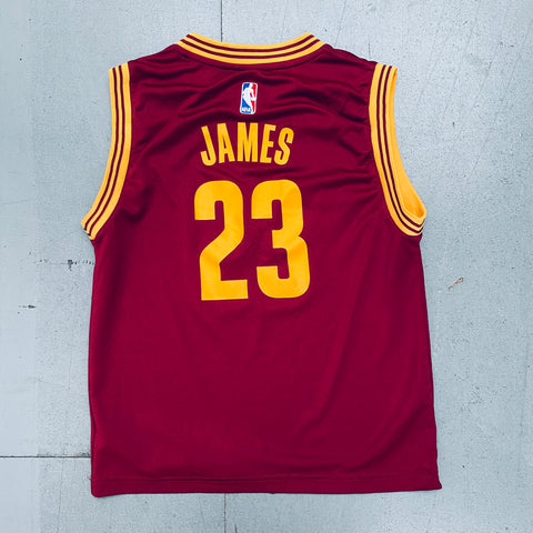 Cleveland Cavaliers: LeBron James 2010/11 Red Adidas Jersey (XS)