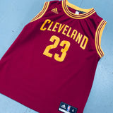 Cleveland Cavaliers: LeBron James 2010/11 Red Adidas Jersey (XS)