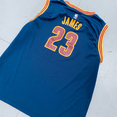 Cleveland Cavaliers: LeBron James 2014/15 Blue Adidas Jersey (M