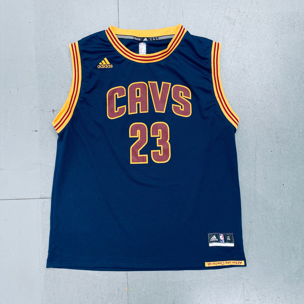 Cleveland Cavaliers: LeBron James 2014/15 Blue Adidas Jersey (M