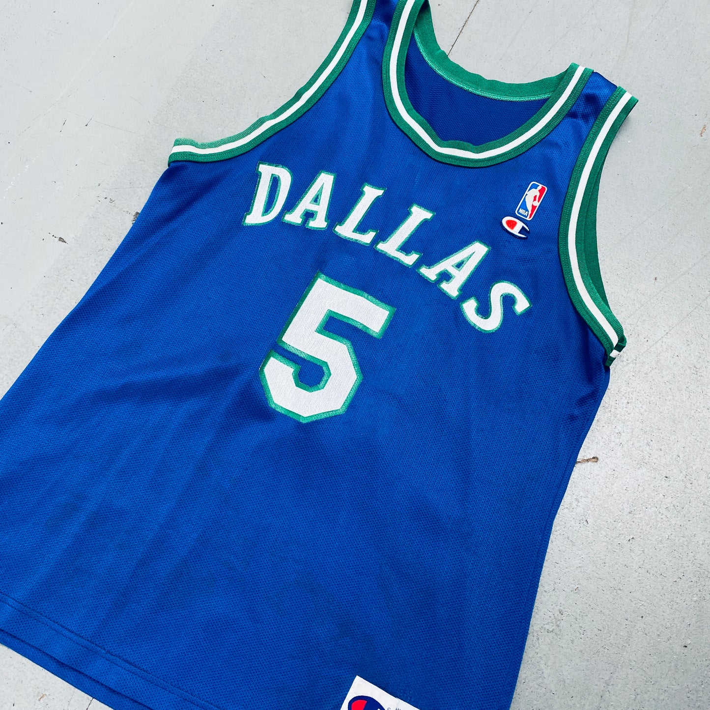 Dallas Mavericks: Jason Kidd Rookie 1994/95 Blue Champion Jersey (M)