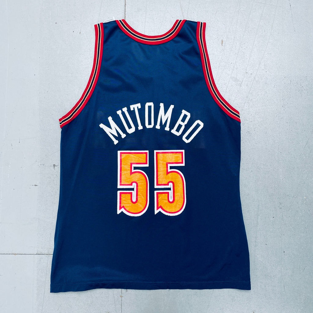Dikembe Mutombo Denver Nuggets Throwback Basketball Jersey – Best