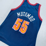 Denver Nuggets: Dikembe Mutombo 1995/96 Blue Champion Jersey (M)