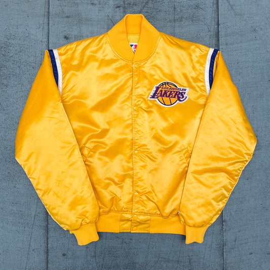 Los Angeles Lakers: 1990's Satin Starter Bomber (L/XL)