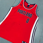 Portland Trail Blazers: Damian Lillard 2012/13 Rookie Red Adidas Ladies Jersey (XXL)
