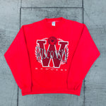 Wisconsin Badgers: 1990's Graphic Spellout Sweat (L)