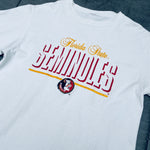 Florida State Seminoles: 1990's Logo Athletic Embroidered Spellout Tee (M)