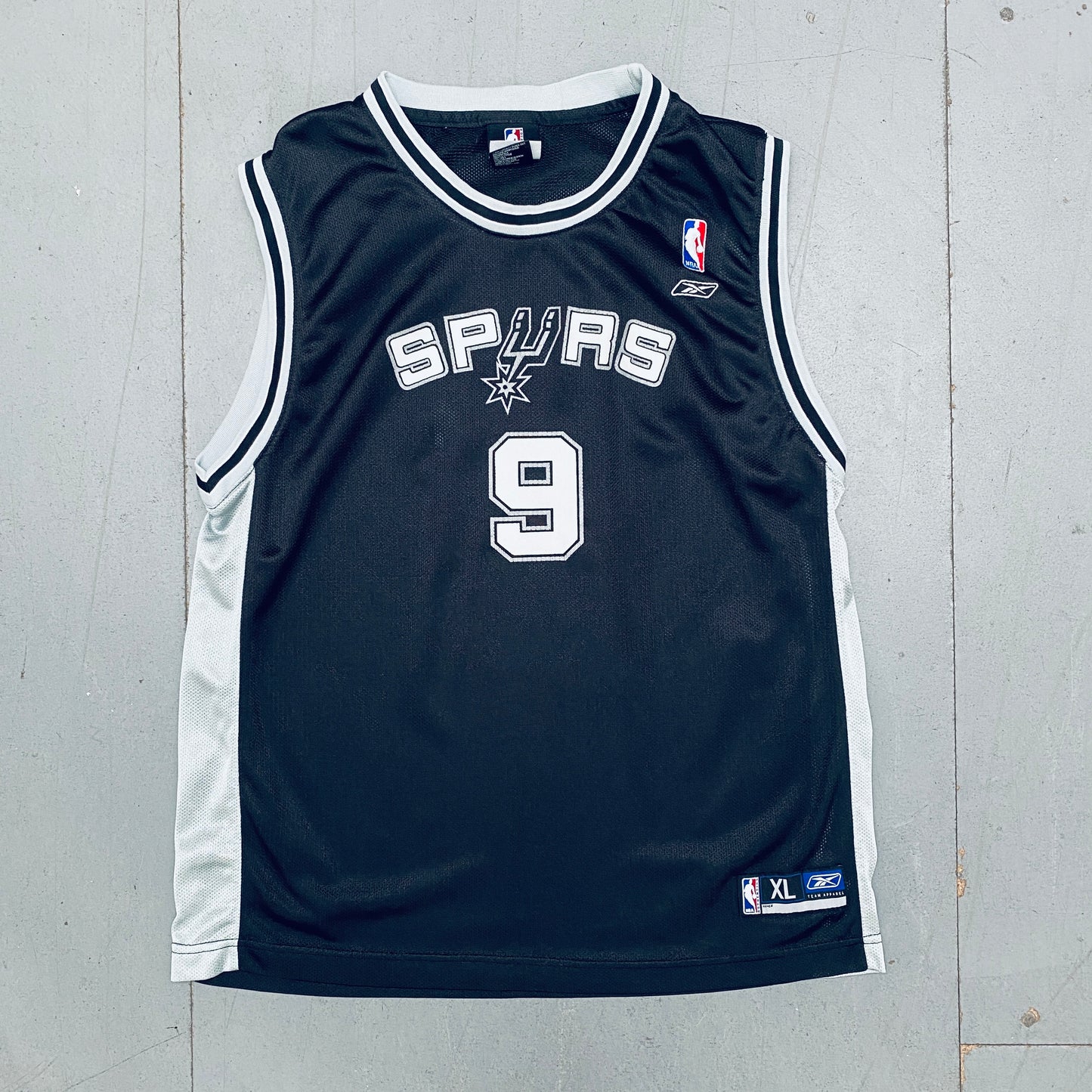 San Antonio Spurs: Tony Parker 2002/03 Black Reebok Jersey (S)