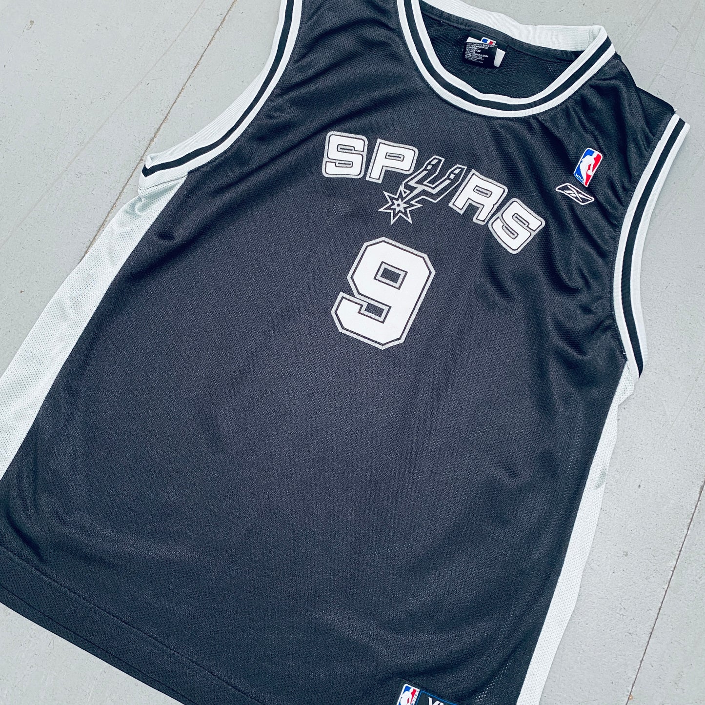 San Antonio Spurs: Tony Parker 2002/03 Black Reebok Jersey (S)