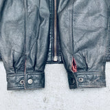 Miami Dolphins: 1990's Leather Fullzip Split Back Starter Jacket (L/XL)