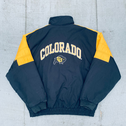 Colorado Buffaloes: 1990's Logo 7 Reverse Spellout Fullzip Jacket (XL)