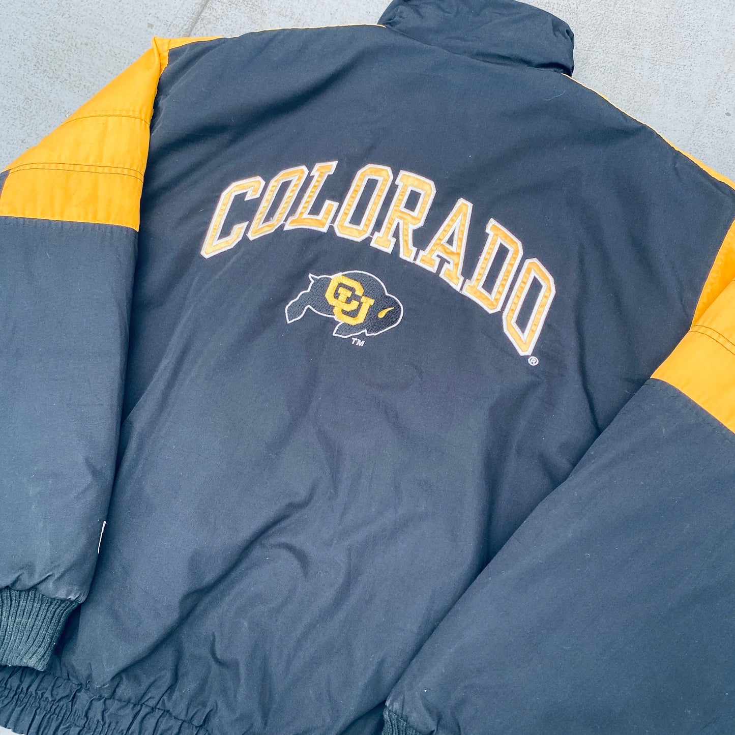 Colorado Buffaloes: 1990's Logo 7 Reverse Spellout Fullzip Jacket (XL)