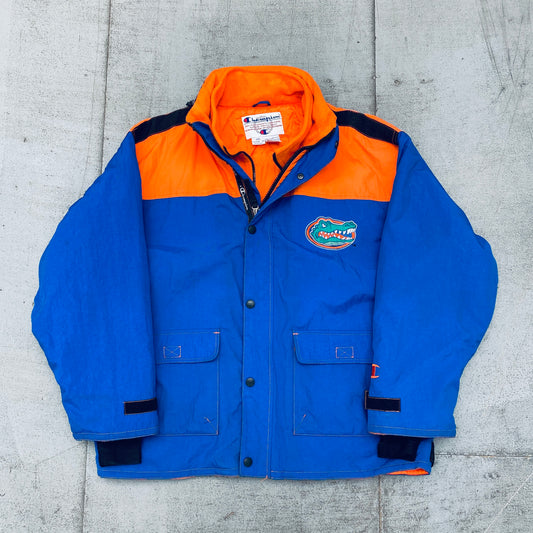 Florida Gators: 1990's Champion Reverse Spellout Fullzip Ski Jacket (XL/XXL)