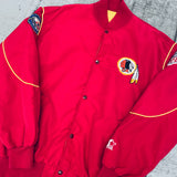Washington Redskins: 1990's Starter Bomber Jacket w/ NASA Patch (XL)