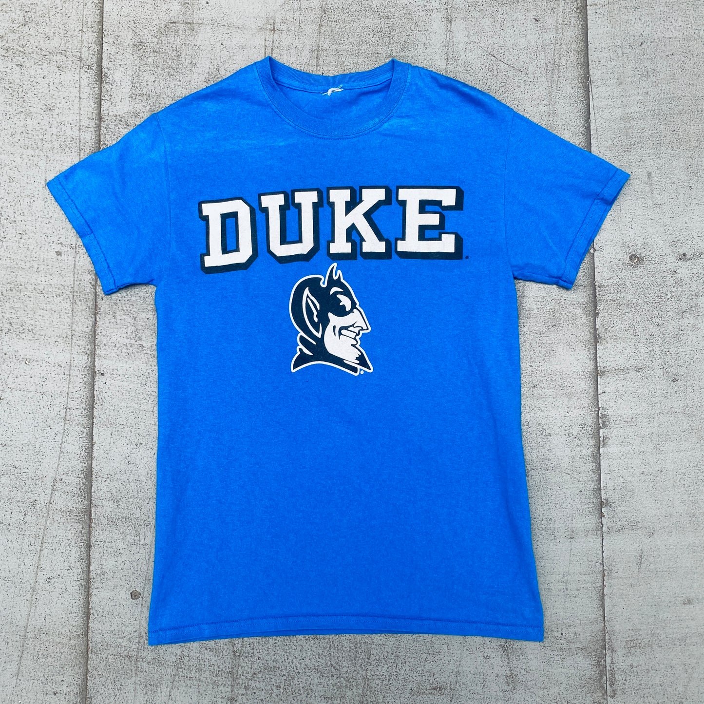 Duke Blue Devils: 1990's Graphic Spellout Tee (S)