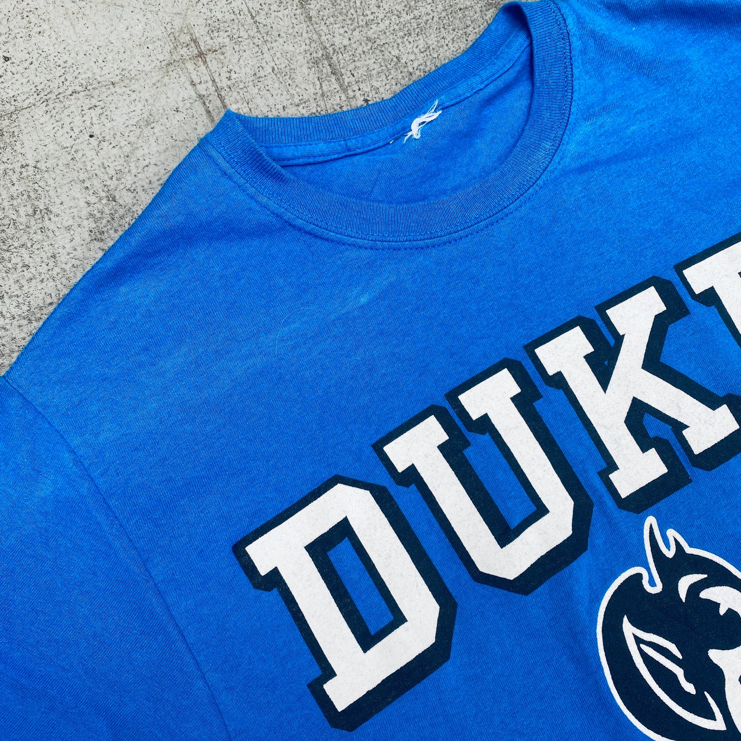 Duke Blue Devils: 1990's Graphic Spellout Tee (S)