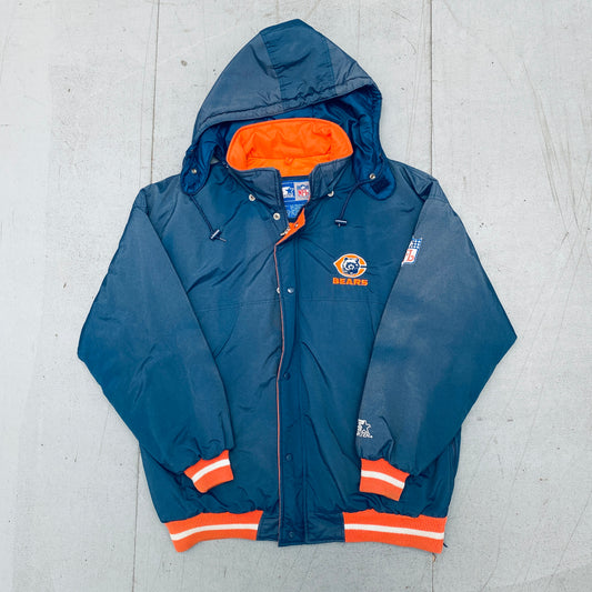 Chicago Bears: 1990's Fullzip Starter Parka Jacket (XL)