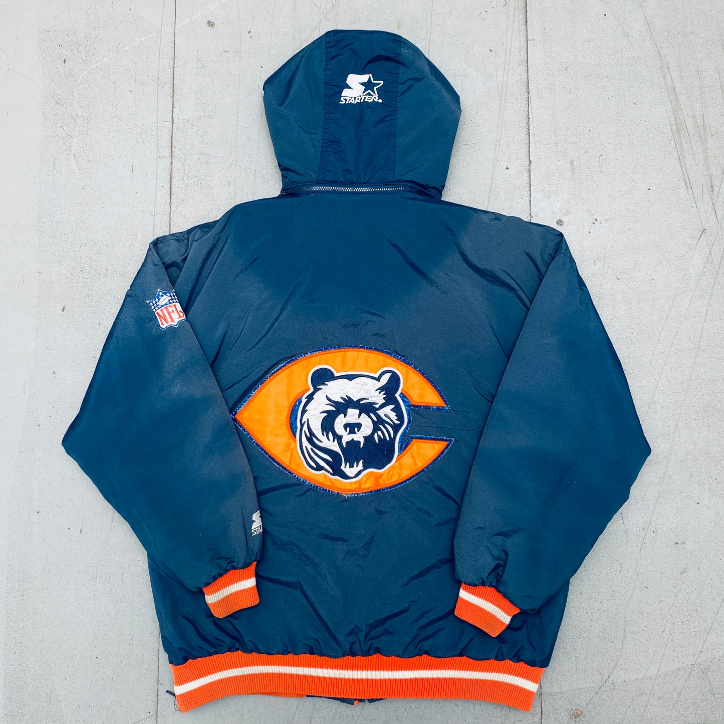 Chicago Bears: 1990's Fullzip Starter Parka Jacket (XL)