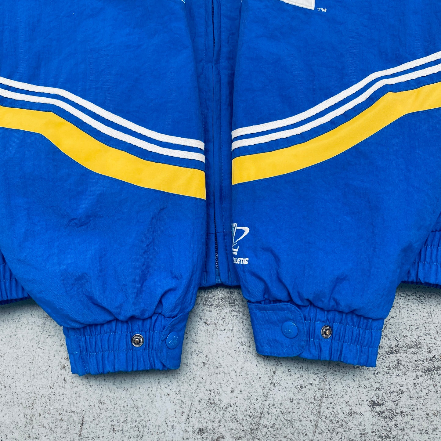 St. Louis Rams: 1990's Logo Athletic Diamond Spike Fullzip Proline Jacket (M/L)