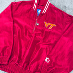Virginia Tech Hokies: 1990's 1/4 Zip Sideline Jacket (L)