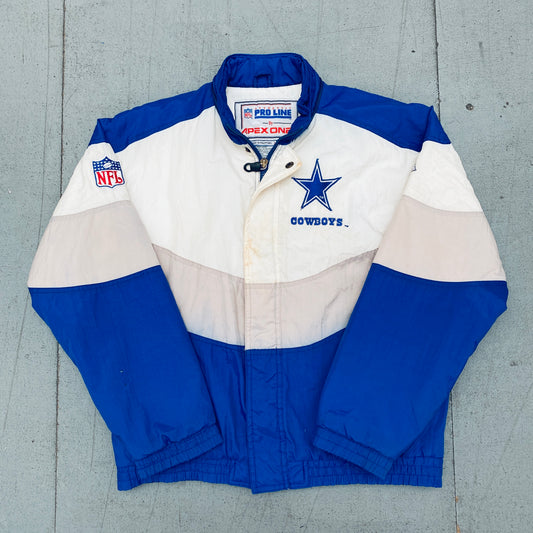 Dallas Cowboys: 1990's Apex One Wave Fullzip Pro Line Jacket (S)