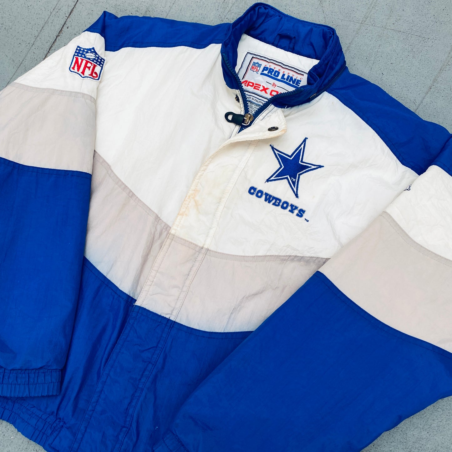 Dallas Cowboys: 1990's Apex One Wave Fullzip Pro Line Jacket (S)