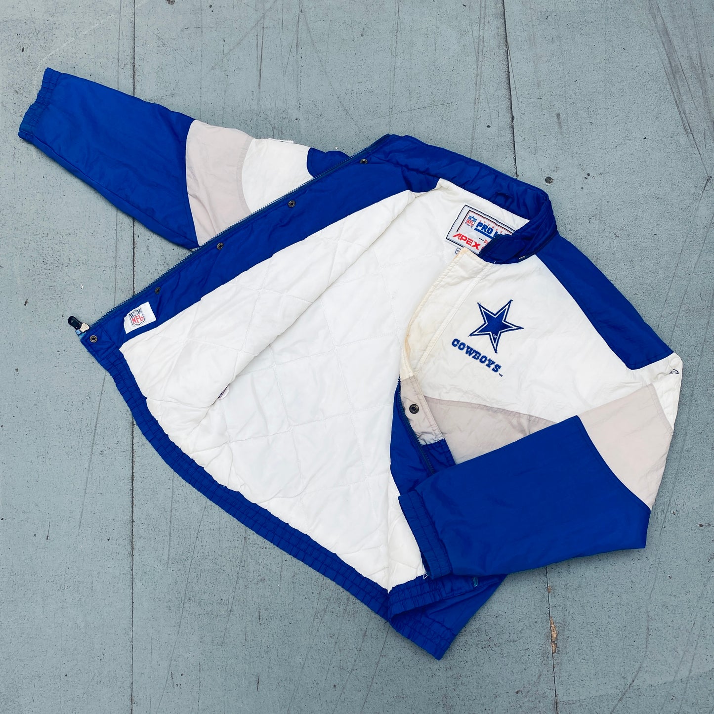 Dallas Cowboys: 1990's Apex One Wave Fullzip Pro Line Jacket (S)