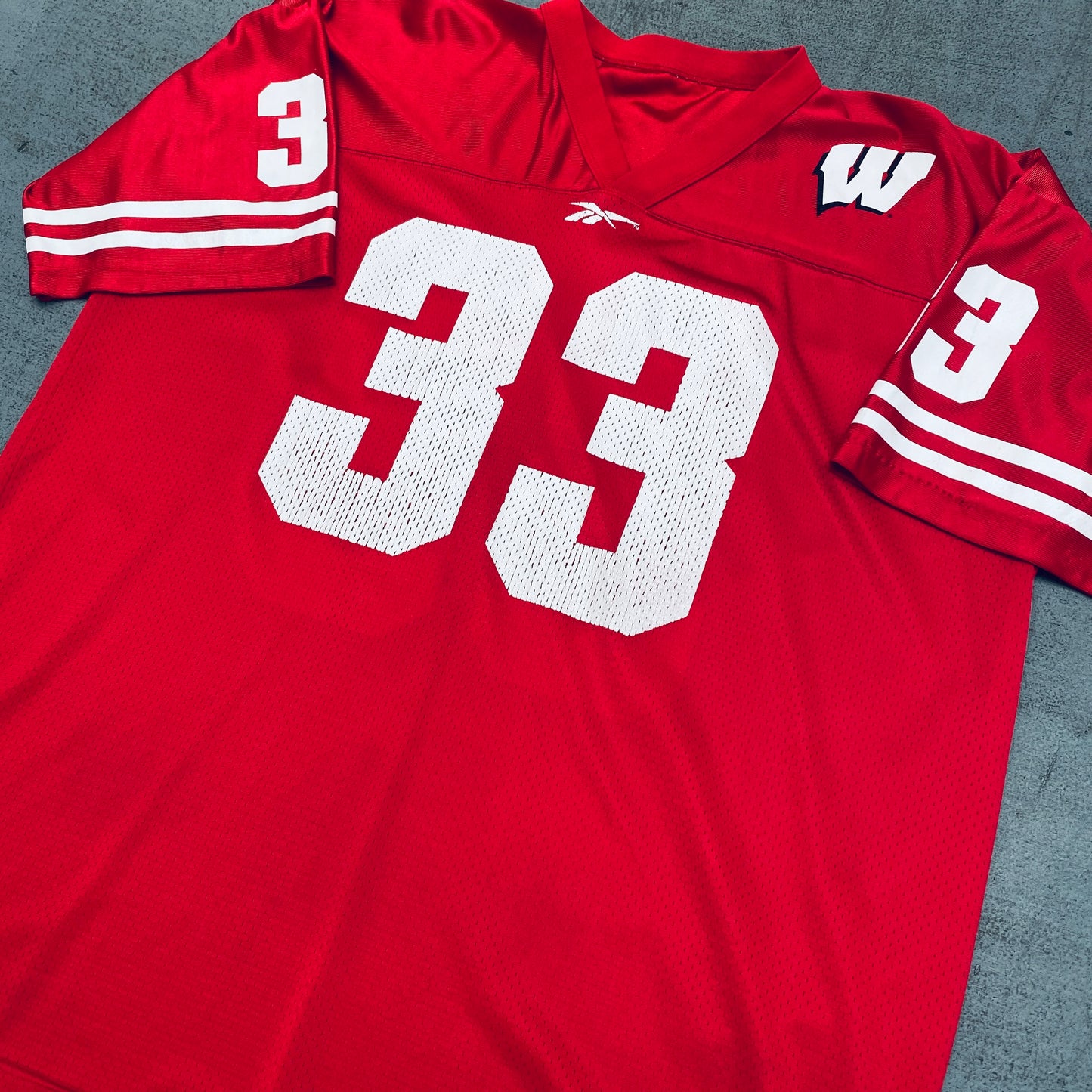 Wisconsin Badgers: No. 33 "Ron Dayne" Reebok Jersey (XL)