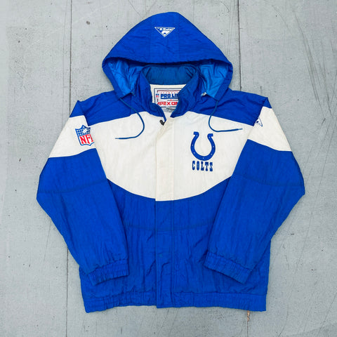 Indianapolis Colts: 1990's Apex One Wave Fullzip Pro Line Jacket (L)