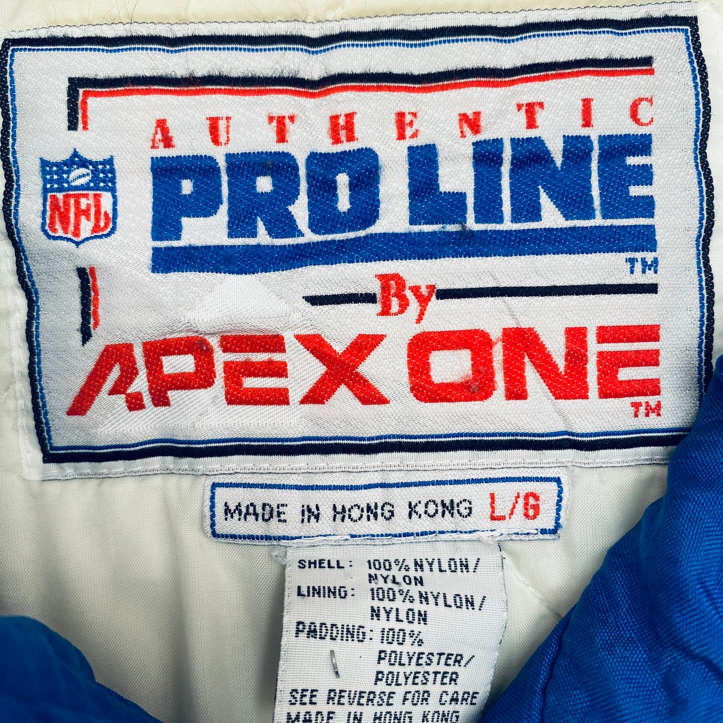 Indianapolis Colts: 1990's Apex One Wave Fullzip Pro Line Jacket (L)