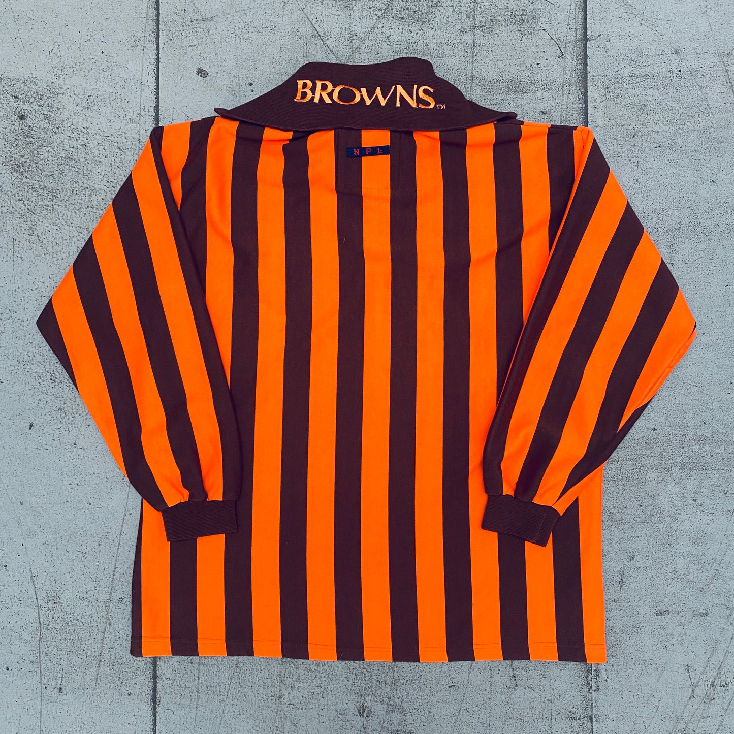 Cleveland Browns: 1990's Zip-Up Collar Sweat (XL)