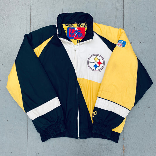 Pittsburgh Steelers: 1990's Pro Player Fullzip Jacket (XL)