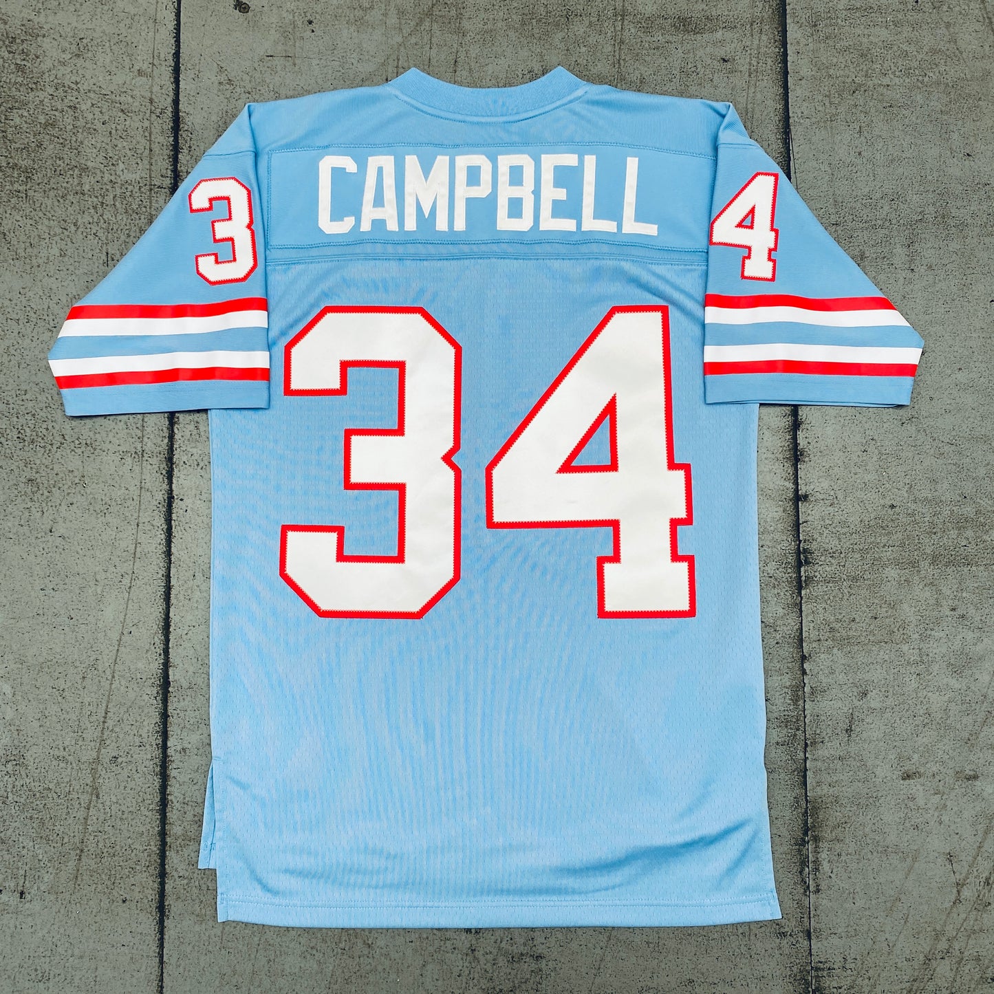 Houston Oilers: Earl Campbell 1980 Throwback Jersey - Stitched (M)