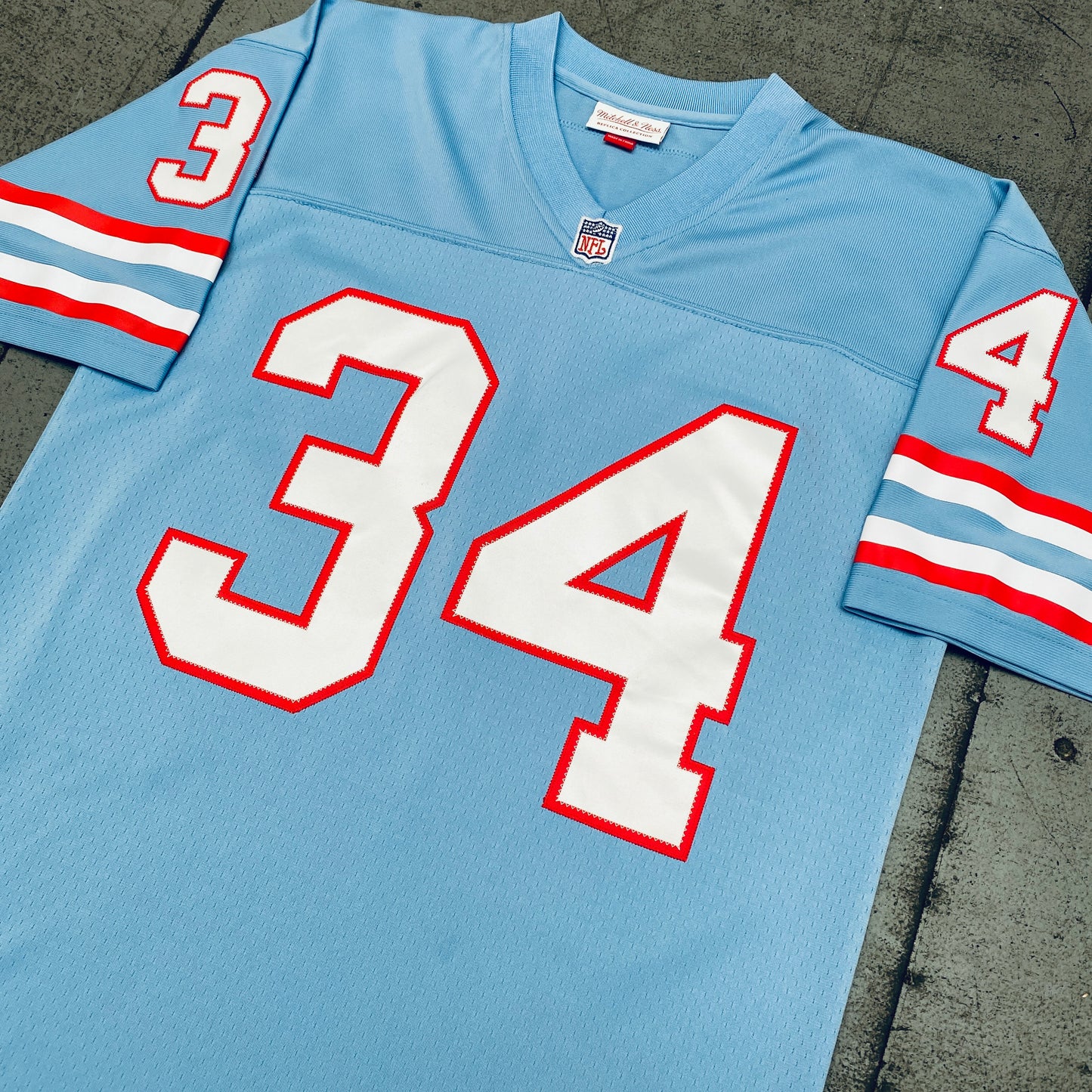 Houston Oilers: Earl Campbell 1980 Throwback Jersey - Stitched (M)