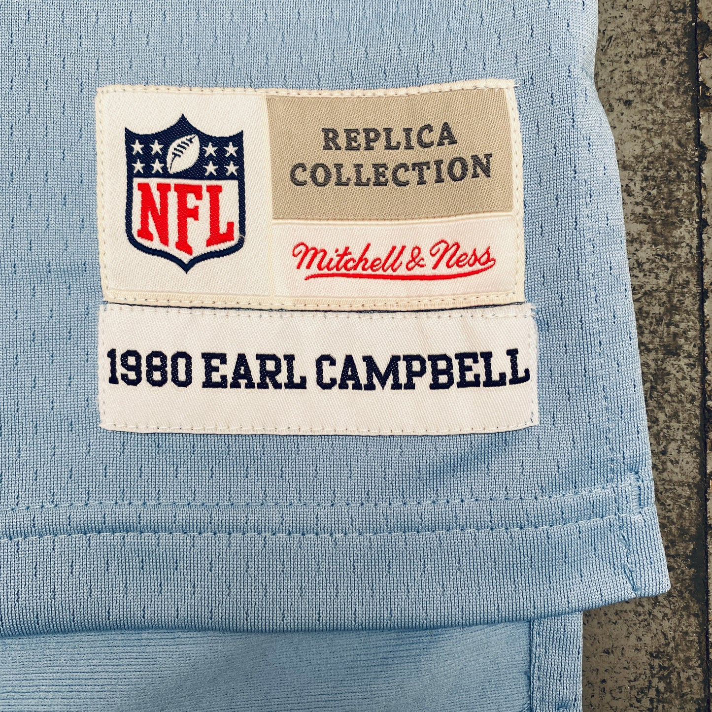 Houston Oilers: Earl Campbell 1980 Throwback Jersey - Stitched (M)