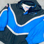 Carolina Panthers: 1990's Apex One "Ice Cream Man" Wave Fullzip Proline Jacket (XL)