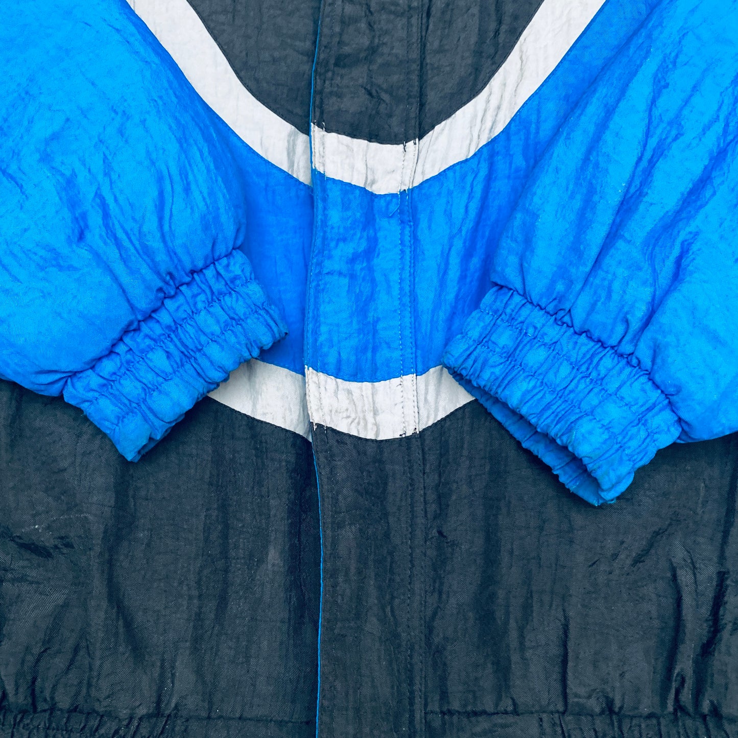 Carolina Panthers: 1990's Apex One "Ice Cream Man" Wave Fullzip Proline Jacket (XL)